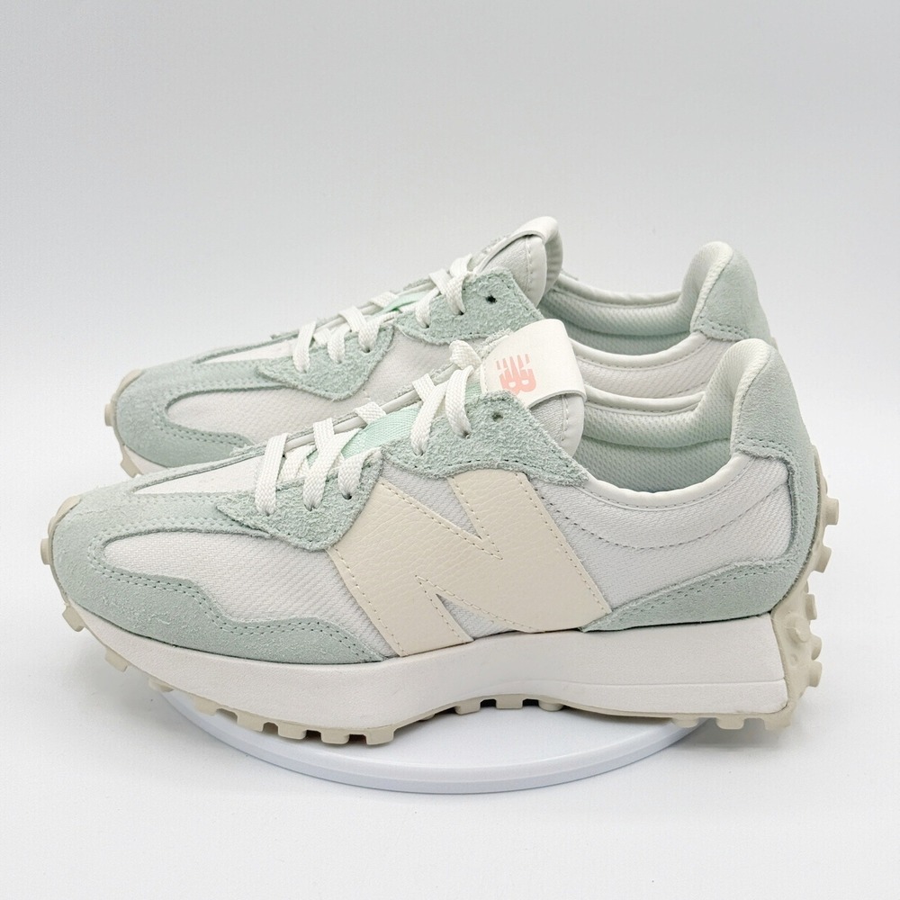 New Balance 327 Lifestyle Sneakers Size 6.5 Womens White/Mint NEW - Picture 6 of 10